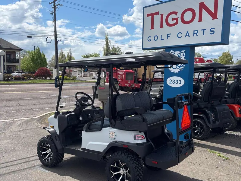 New white electric 2026 Denago Nomad XL lifted golf cart for sale in Hatfield, PA — photo 3