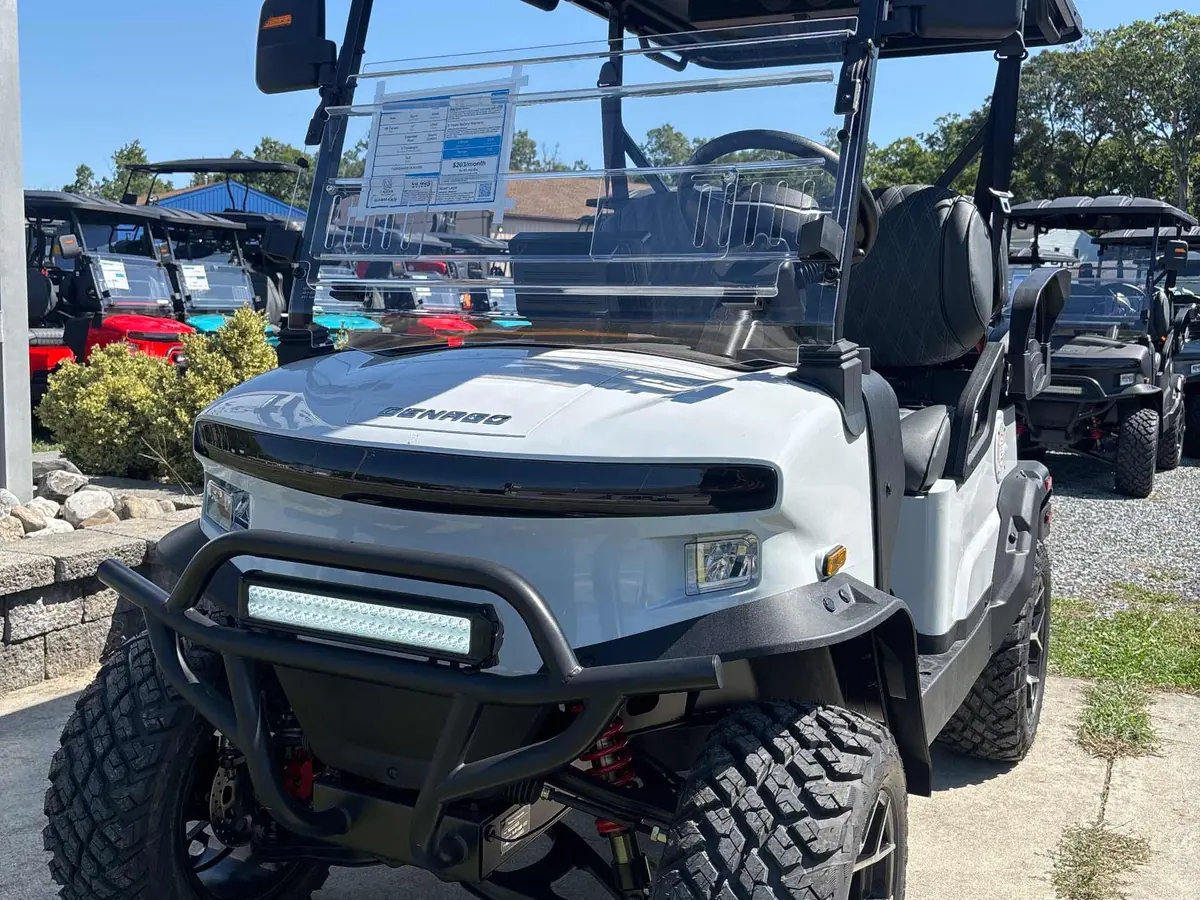 New white electric 2026 Denago Nomad XL lifted golf cart for sale in Ocean View, NJ