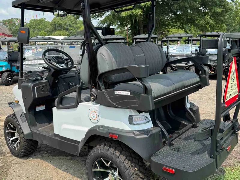 New white electric 2026 Denago Nomad XL lifted golf cart for sale in Raleigh, NC — photo 3