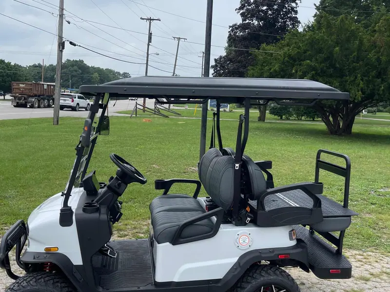 New white electric 2026 Denago Nomad XL lifted golf cart for sale in Swanton, OH — photo 2