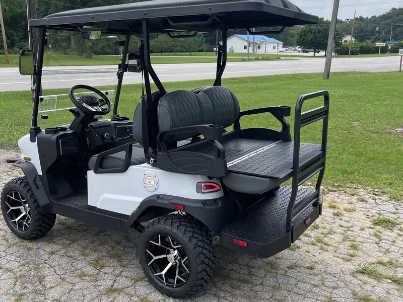 New white electric 2026 Denago Nomad XL lifted golf cart for sale in Swanton, OH — photo 3