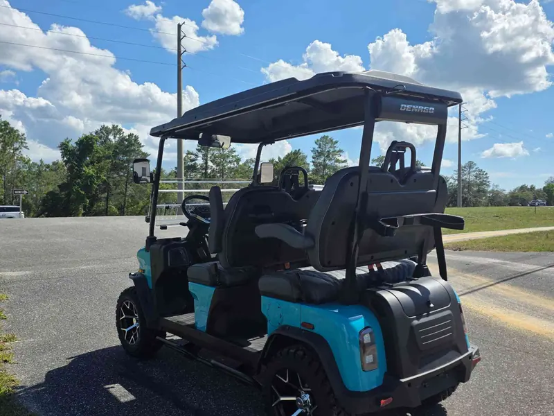 New aqua electric 2026 Denago Rover XL lifted golf cart for sale in Hatfield, PA — photo 3