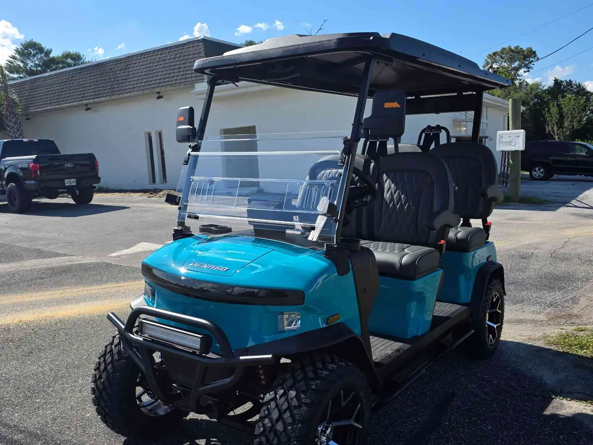 New aqua electric 2026 Denago Rover XL lifted golf cart for sale in Lecanto, FL
