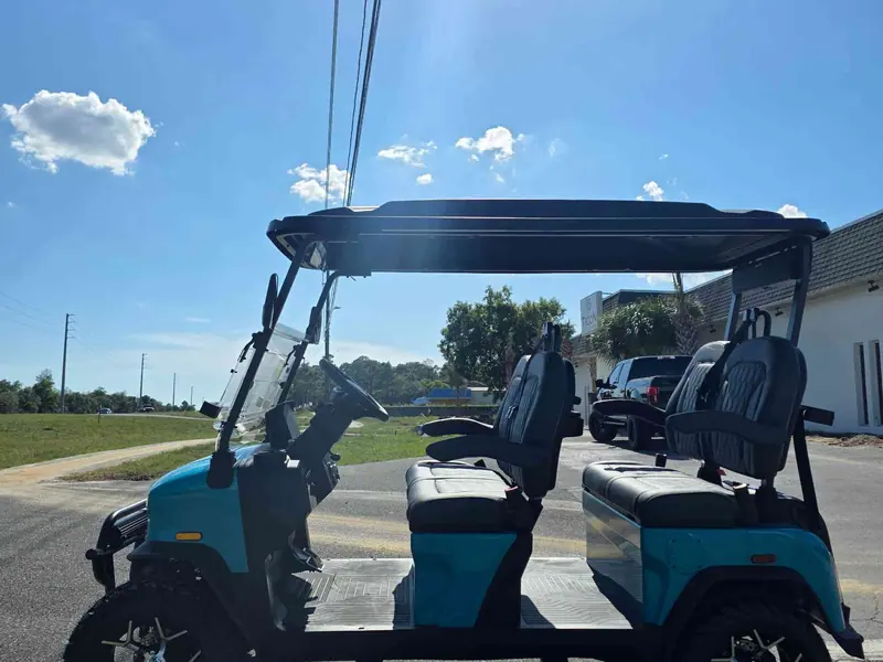 New aqua electric 2026 Denago Rover XL lifted golf cart for sale in Lecanto, FL — photo 2