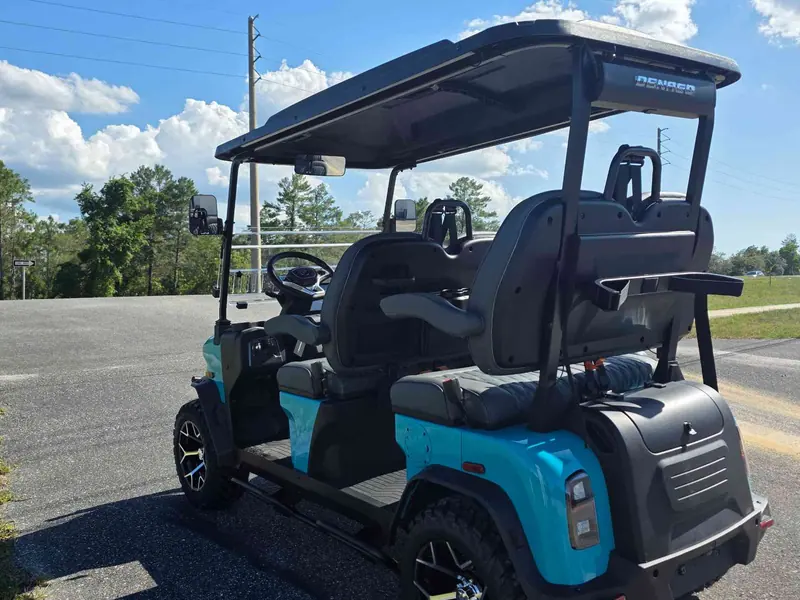 New aqua electric 2026 Denago Rover XL lifted golf cart for sale in Lecanto, FL — photo 3