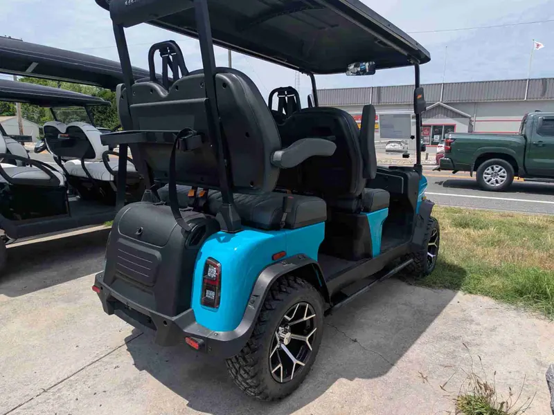 New aqua electric 2026 Denago Rover XL lifted golf cart for sale in Ocean View, NJ — photo 3