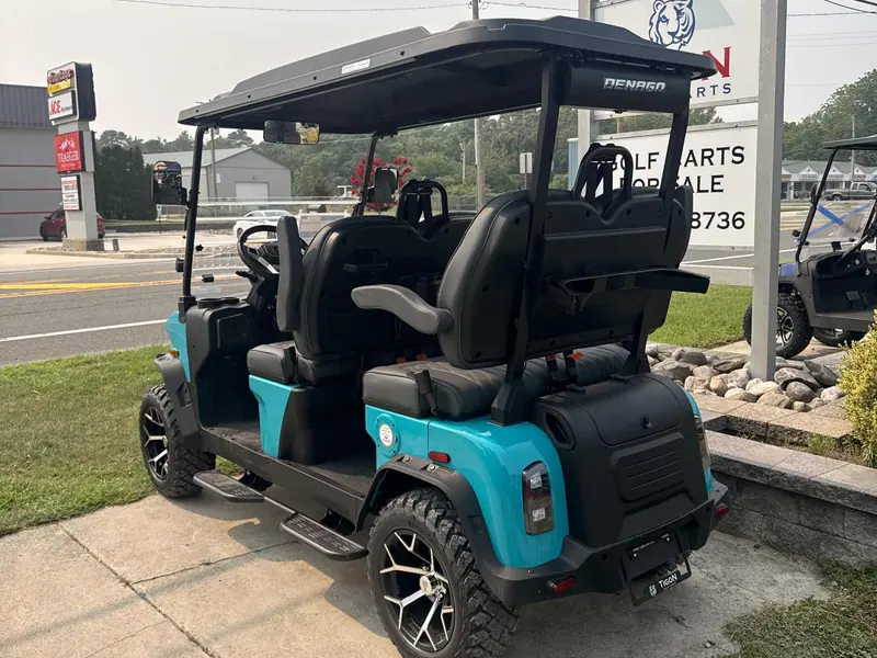 New aqua electric 2026 Denago Rover XL lifted golf cart for sale in Ocean View, NJ — photo 3