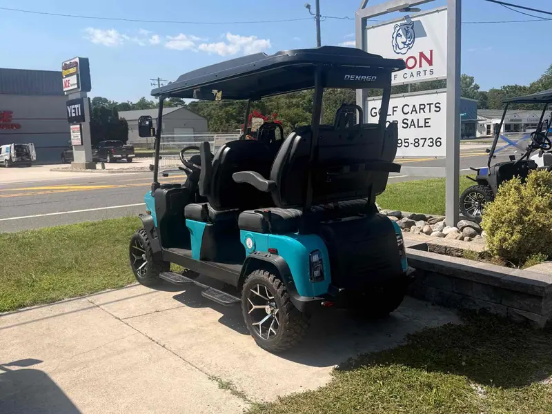 New aqua electric 2026 Denago Rover XL lifted golf cart for sale in Ocean View, NJ — photo 3