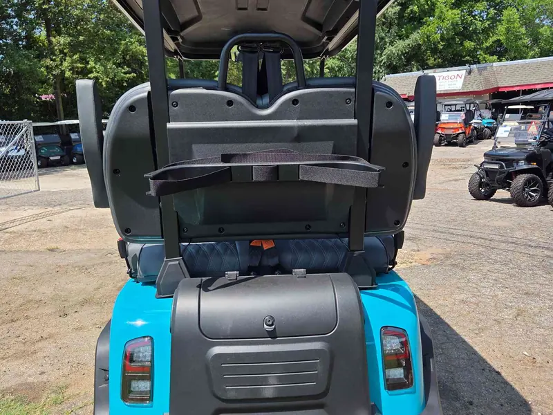 New aqua electric 2026 Denago Rover XL lifted golf cart for sale in Raleigh, NC — photo 4