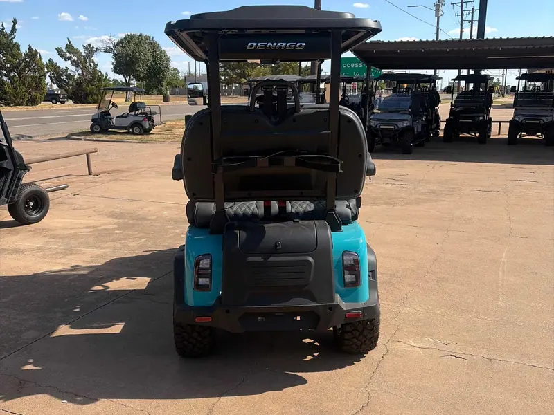 New aqua electric 2026 Denago Rover XL lifted golf cart for sale in Wichita Falls, TX — photo 4