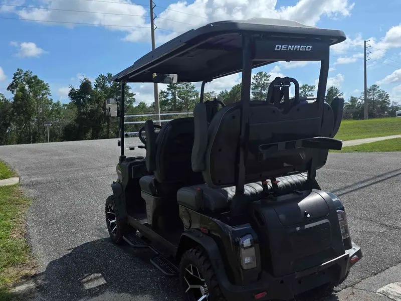 New black electric 2026 Denago Rover XL lifted golf cart for sale in Lecanto, FL — photo 3