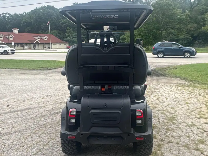New black electric 2026 Denago Rover XL lifted golf cart for sale in Swanton, OH — photo 4