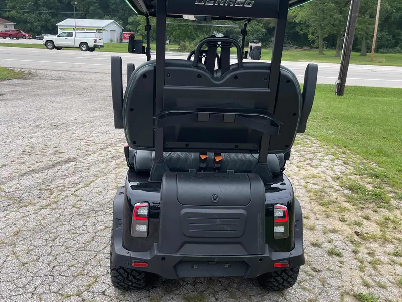 New black electric 2026 Denago Rover XL lifted golf cart for sale in Swanton, OH — photo 4