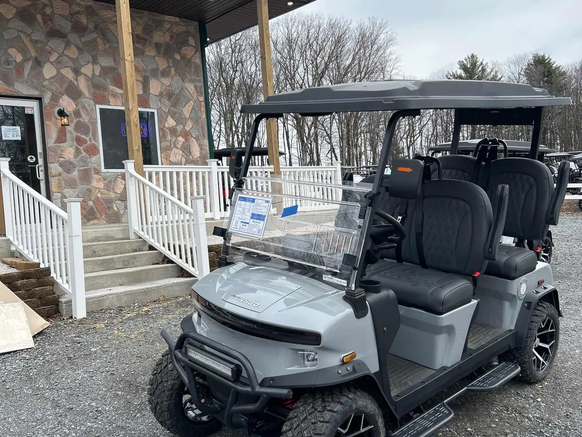 New gray electric 2026 Denago Rover XL lifted golf cart for sale in Long Pond, PA