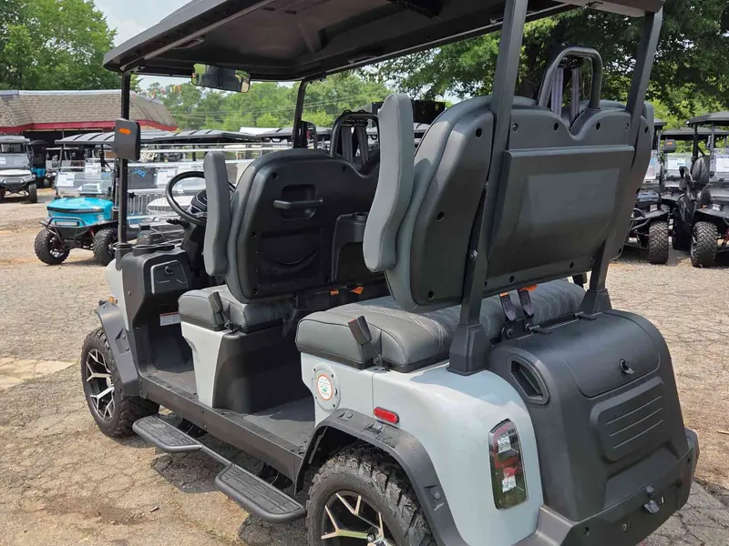 New gray electric 2026 Denago Rover XL lifted golf cart for sale in Raleigh, NC — photo 3
