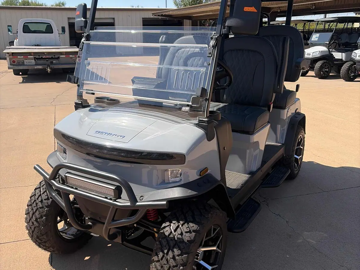 New gray electric 2026 Denago Rover XL lifted golf cart for sale in Wichita Falls, TX