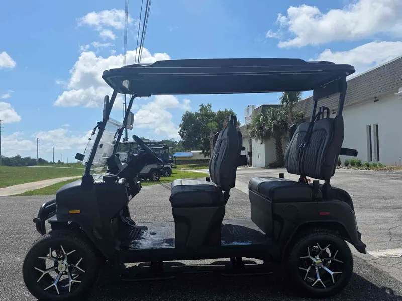 New matte black electric 2026 Denago Rover XL lifted golf cart for sale in Lecanto, FL — photo 2