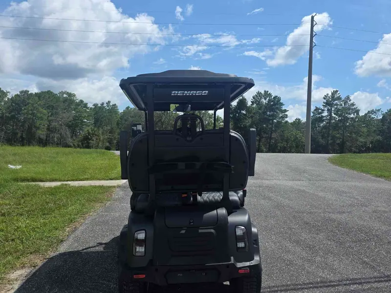 New matte black electric 2026 Denago Rover XL lifted golf cart for sale in Lecanto, FL — photo 4