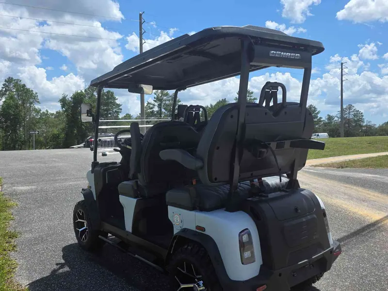 New matte white electric 2026 Denago Rover XL lifted golf cart for sale in Lecanto, FL — photo 3