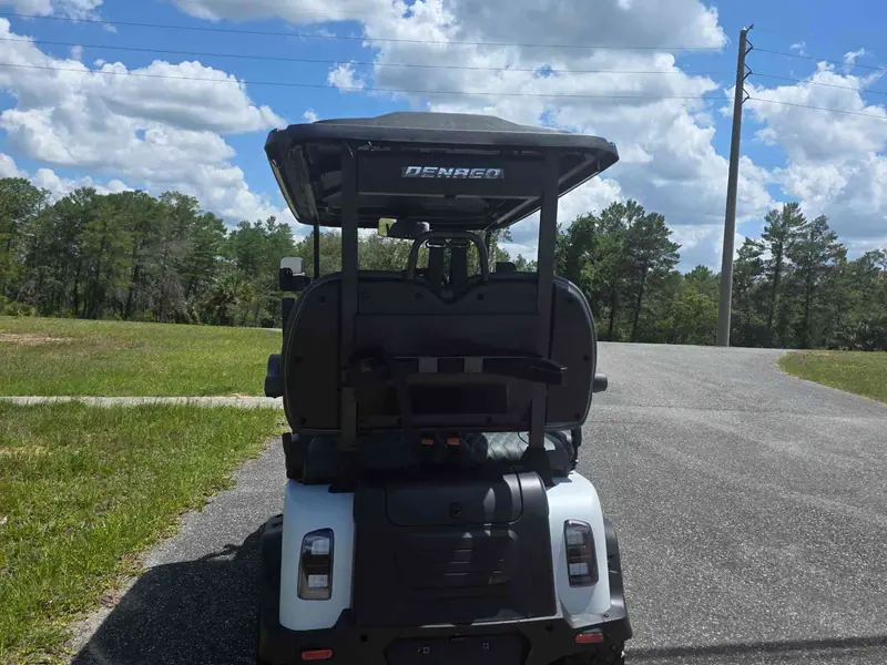 New matte white electric 2026 Denago Rover XL lifted golf cart for sale in Lecanto, FL — photo 4