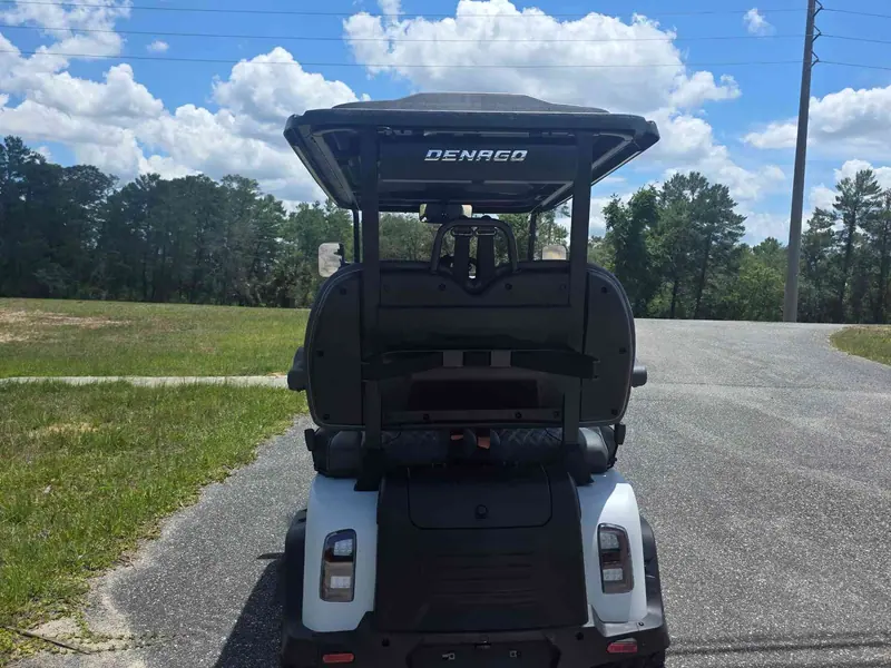 New matte white electric 2026 Denago Rover XL lifted golf cart for sale in Lecanto, FL — photo 4