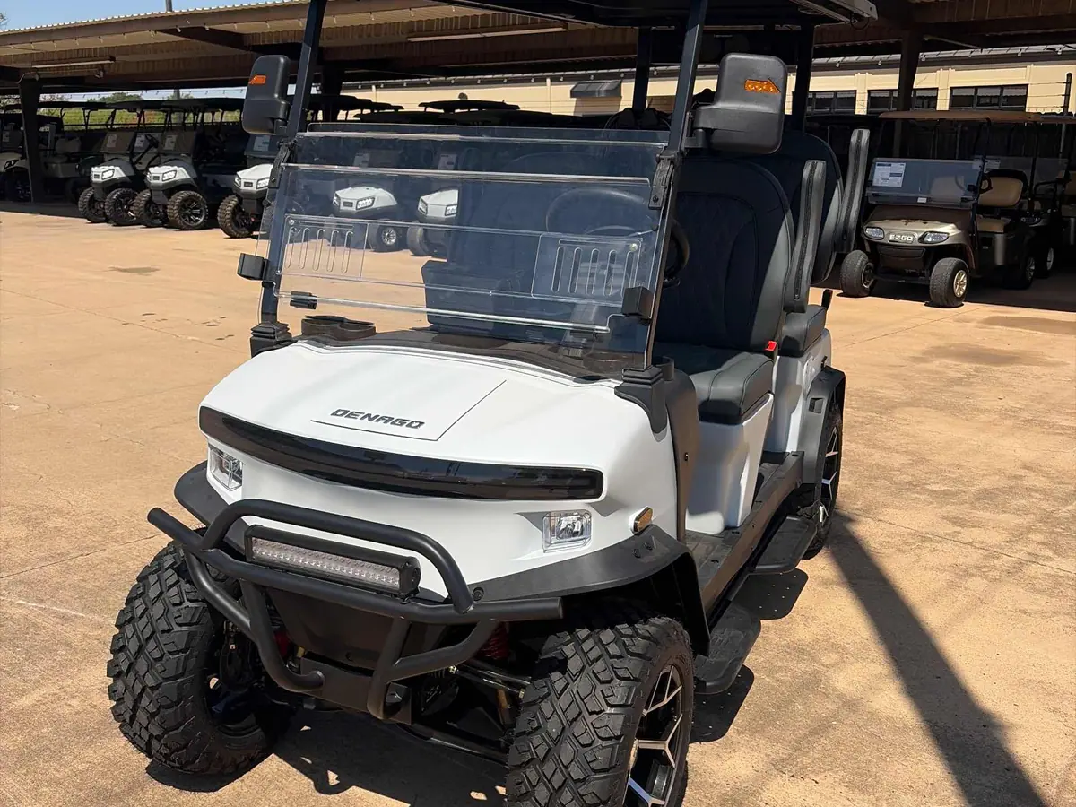 New matte white electric 2026 Denago Rover XL lifted golf cart for sale in Wichita Falls, TX