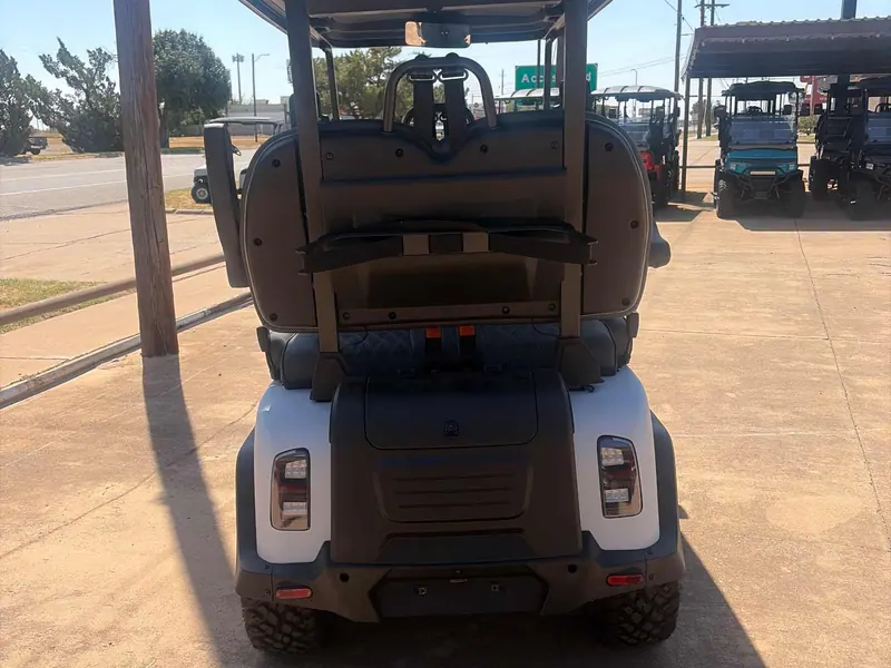New matte white electric 2026 Denago Rover XL lifted golf cart for sale in Wichita Falls, TX — photo 4