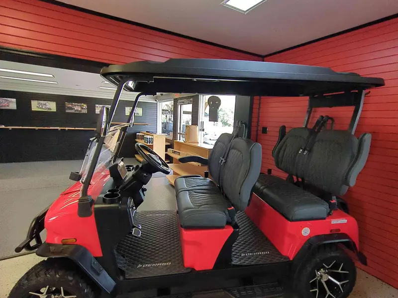 New red electric 2026 Denago Rover XL lifted golf cart for sale in Gloucester Point, VA — photo 2