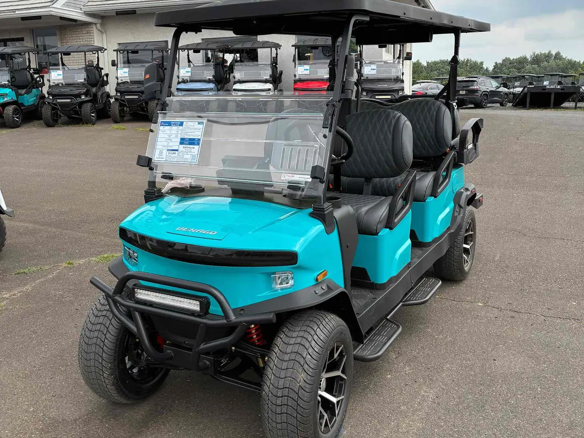New aqua electric 2026 Denago Rover XL6 lifted golf cart for sale in Hatfield, PA