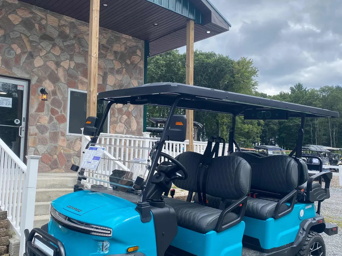 New aqua electric 2026 Denago Rover XL6 lifted golf cart for sale in Long Pond, PA