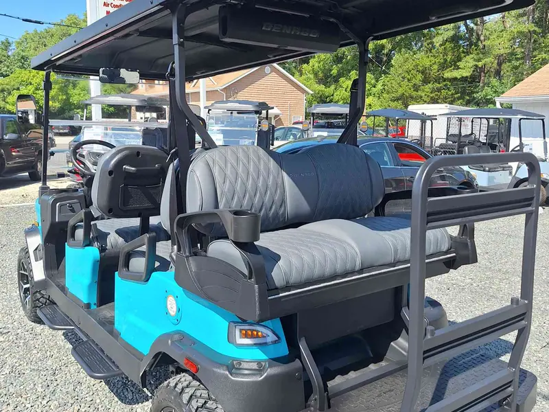 New aqua electric 2026 Denago Rover XL6 lifted golf cart for sale in Waretown, NJ — photo 3