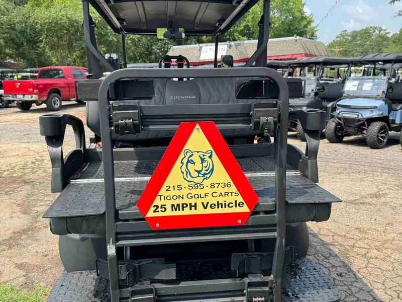 New gray electric 2025 Denago Rover XL6 lifted golf cart for sale in Raleigh, NC — photo 4