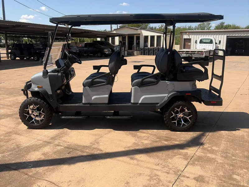 New gray electric 2026 Denago Rover XL6 lifted golf cart for sale in Wichita Falls, TX — photo 2