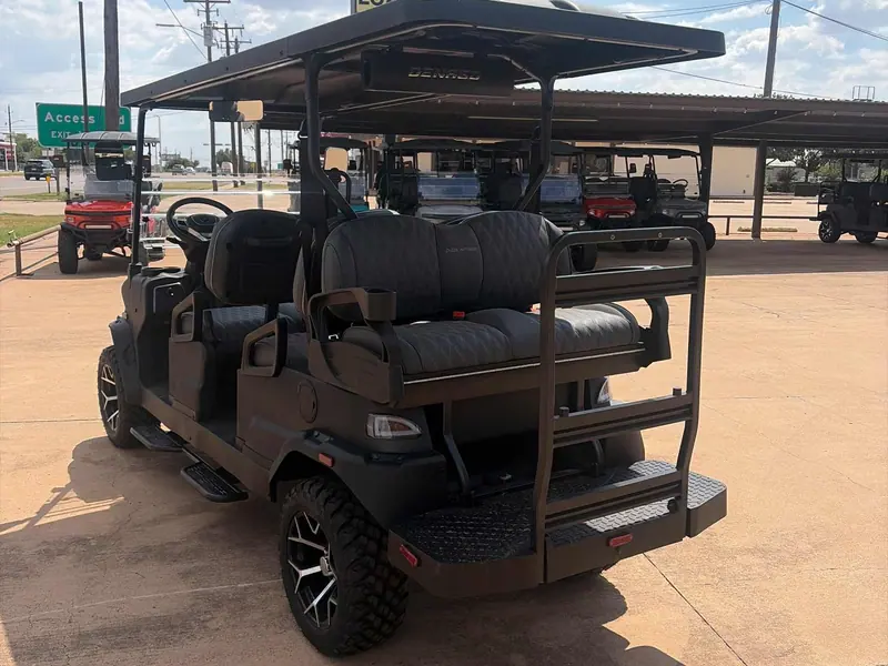 New matte black electric 2026 Denago Rover XL6 lifted golf cart for sale in Wichita Falls, TX — photo 3