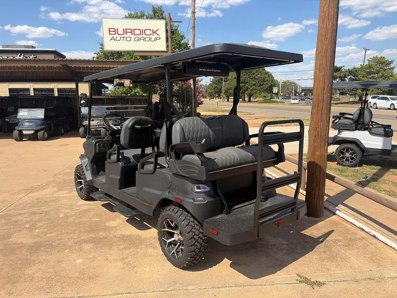 New matte black electric 2026 Denago Rover XL6 lifted golf cart for sale in Wichita Falls, TX — photo 3