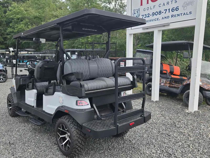 New matte white electric 2026 Denago Rover XL6 lifted golf cart for sale in Waretown, NJ — photo 3