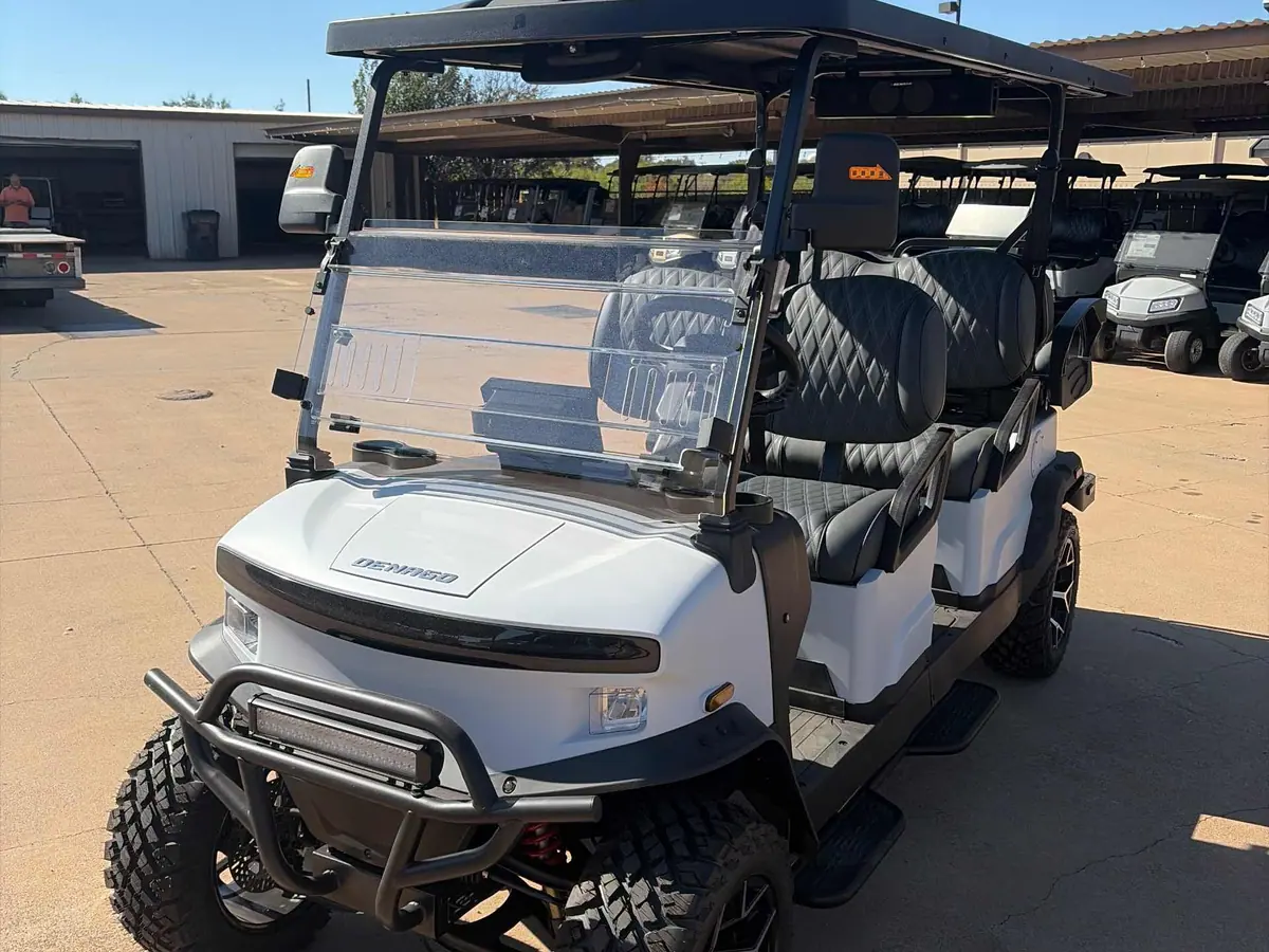 New matte white electric 2026 Denago Rover XL6 lifted golf cart for sale in Wichita Falls, TX