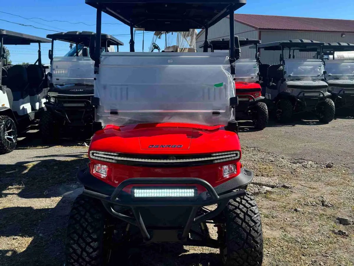 New scarlet electric 2026 Denago Rover XL6 lifted golf cart for sale in Scranton, PA