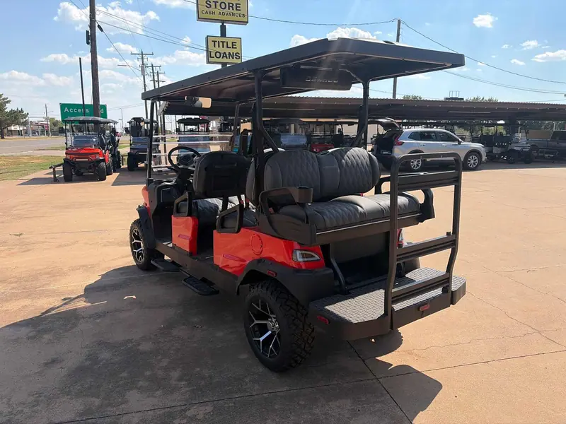 New scarlet electric 2026 Denago Rover XL6 lifted golf cart for sale in Wichita Falls, TX — photo 3