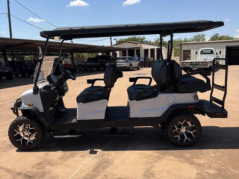 New white electric 2026 Denago Rover XL6 lifted golf cart for sale in Wichita Falls, TX — photo 2