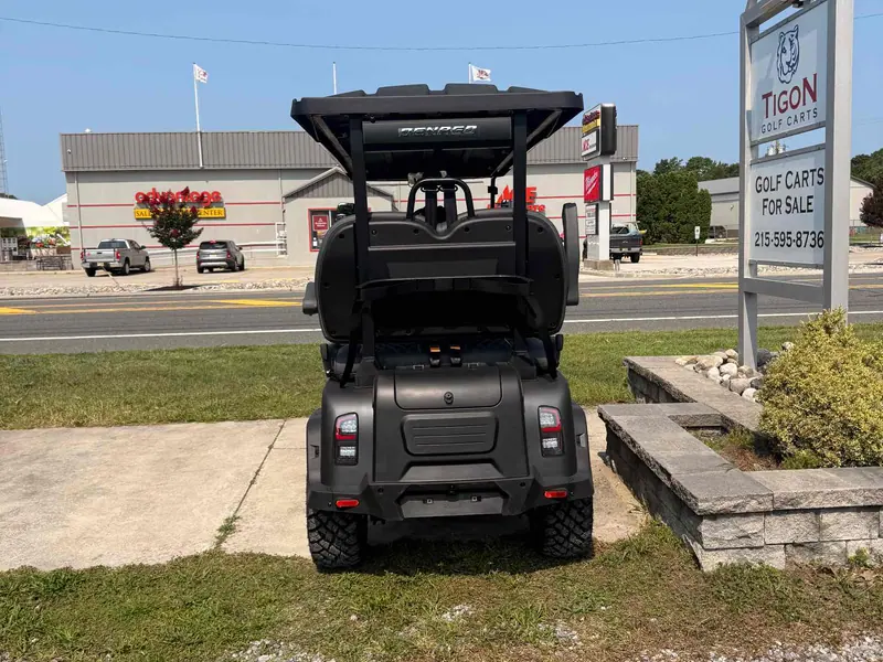 New matte black electric 2026 Denago Rover XXL lifted golf cart for sale in Ocean View, NJ — photo 3