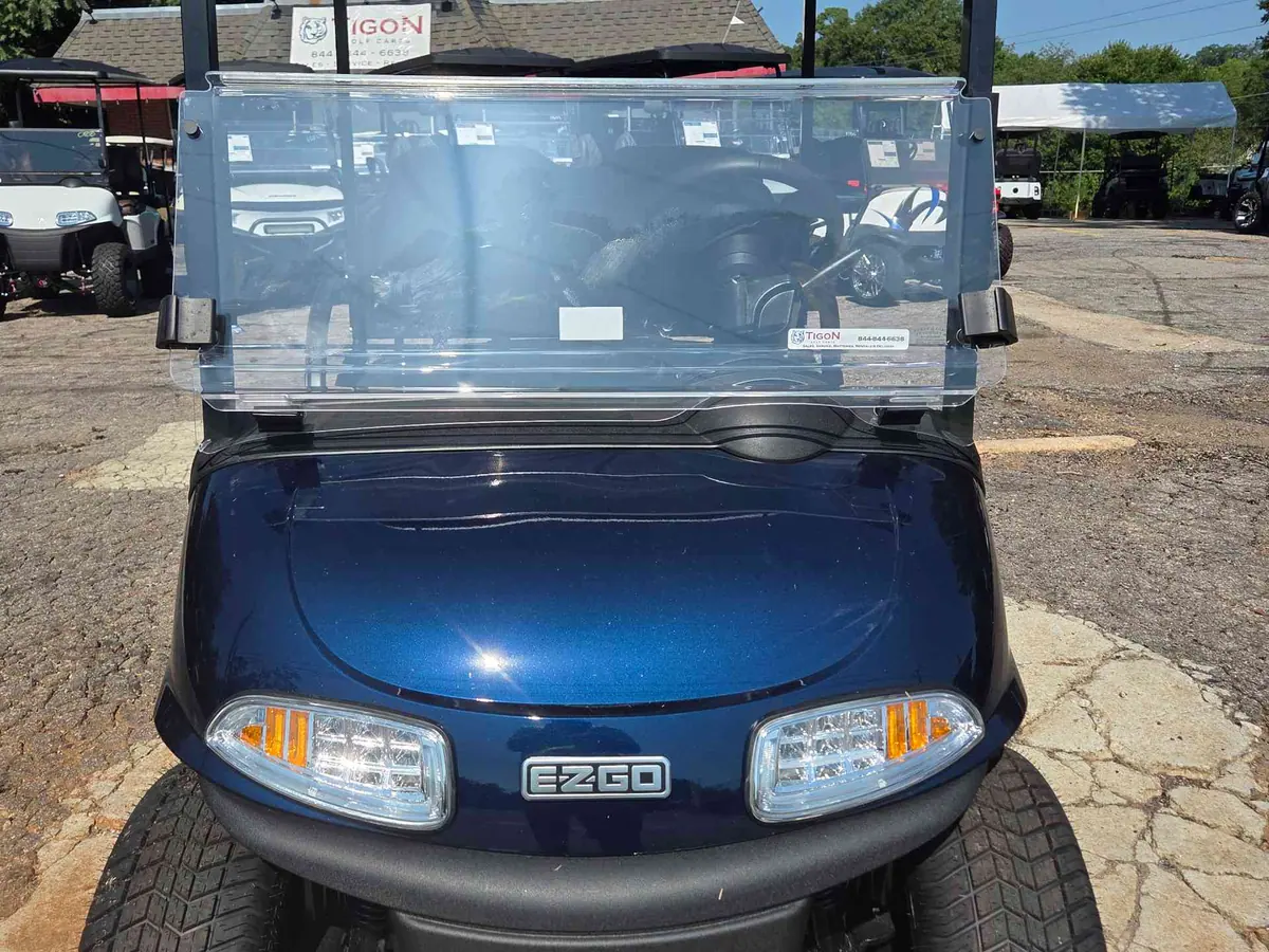 Used blue electric 2021 EZGO RXV golf cart for sale in Raleigh, NC