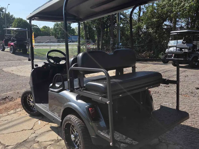 Used gray electric 2021 EZGO RXV golf cart for sale in Raleigh, NC — photo 3