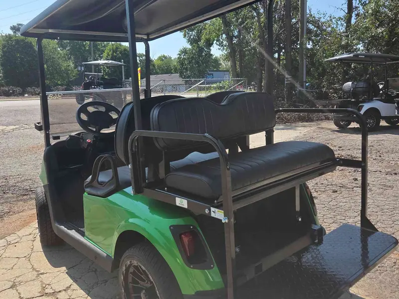Used green electric 2021 EZGO RXV golf cart for sale in Raleigh, NC — photo 4
