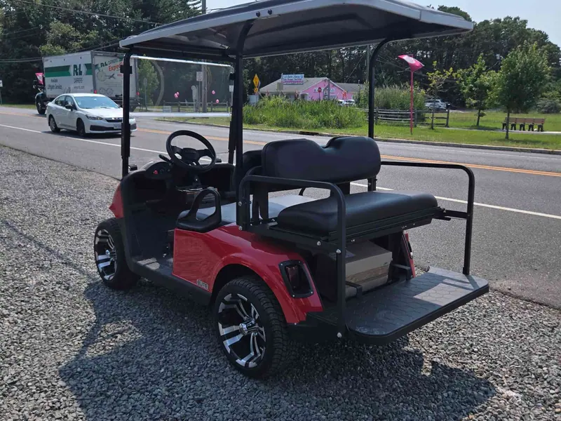 Used red electric 2021 EZGO RXV golf cart for sale in Waretown, NJ — photo 3