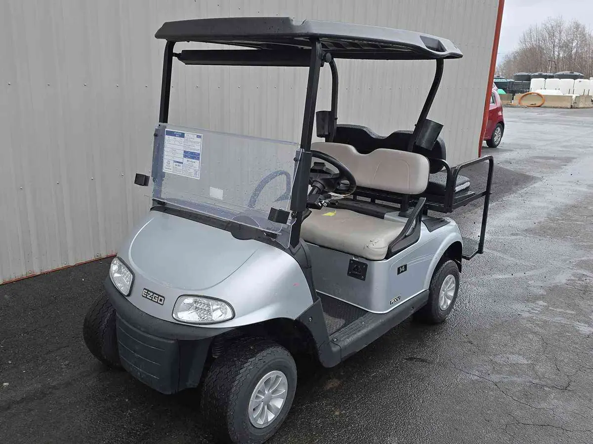 Used silver electric 2019 EZGO RXV golf cart for sale in Scranton, PA