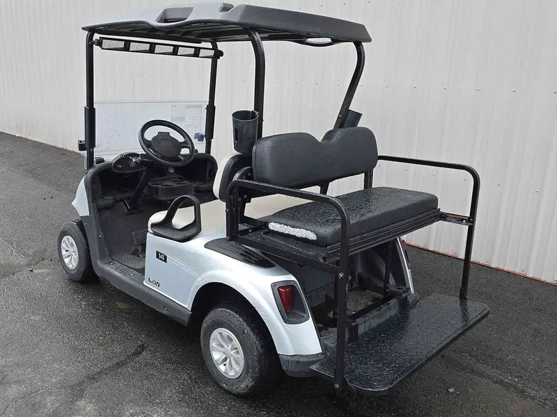 Used silver electric 2019 EZGO RXV golf cart for sale in Scranton, PA — photo 3