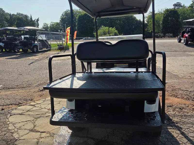 Used white electric 2021 EZGO RXV golf cart for sale in Raleigh, NC — photo 5