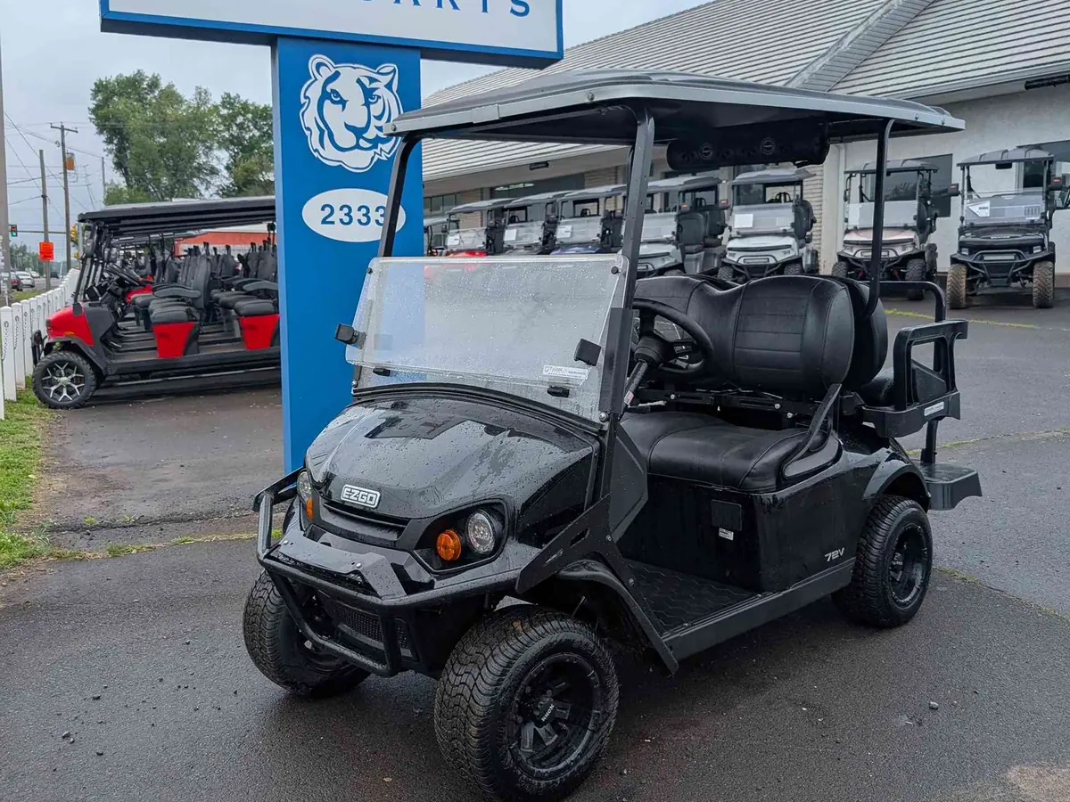 Used black electric 2022 EZGO TXT golf cart for sale in Hatfield, PA