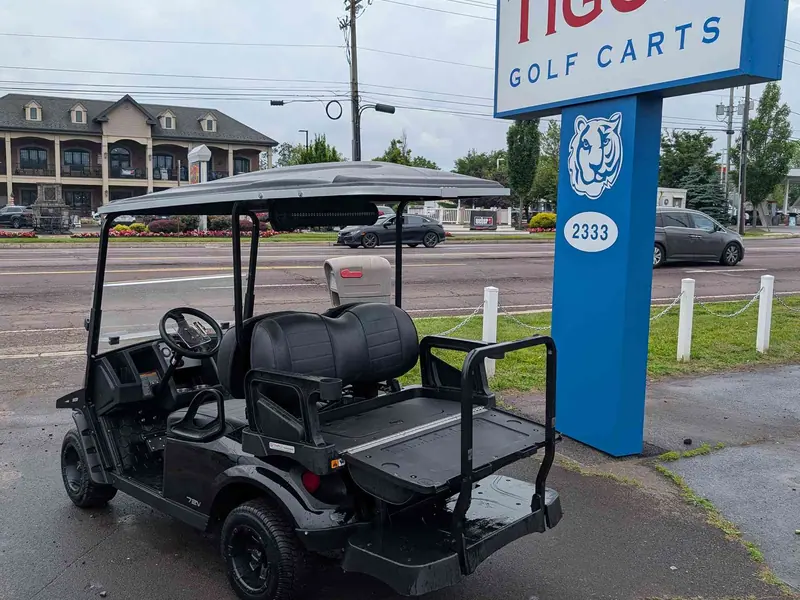 Used black electric 2022 EZGO TXT golf cart for sale in Hatfield, PA — photo 4